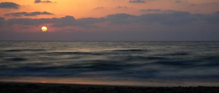 Sunset Sea Long Exposure Marine