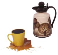 coffee mug by the kettle