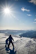 Snow Skiing Sky