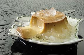 Sweet delicious dessert on a plate
