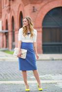stylish young woman on the street