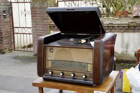 antique retro music box