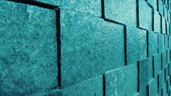 green blue Stone Wall Masonry