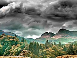 langdale landscape lake district