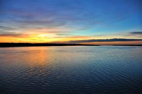 Sunset Tonle Sap Lake