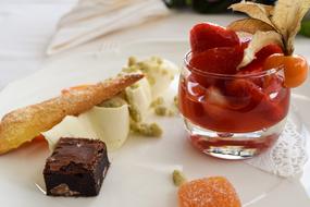 red sweet dessert