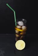 refreshing drink with fruit