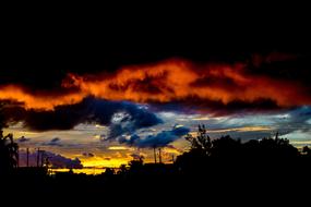 Sky Cloudy End Of Afternoon