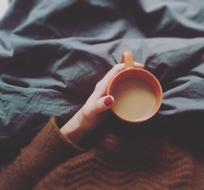 milk drink in hand