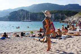 Corfu Island Beach Lady