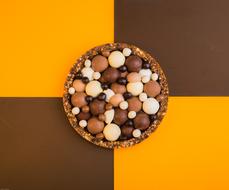 colorful chocolate cake