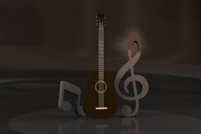 Guitar Musical Note banner