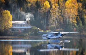 Seaplane Autumn Landscape Nature
