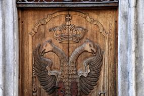 Coat Of Arms Crown The Door
