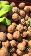 harvest of tasty healthy nuts