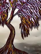 tree drawing abstract conceptual