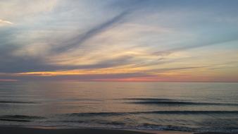 Sunset Sea Water