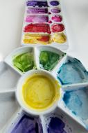 Watercolor Porcelain Palette