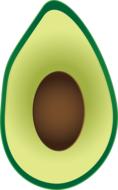 cute avacado drawing