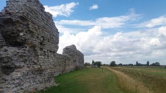 Ruins Sky Clouds