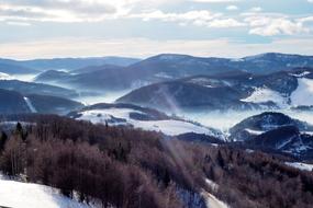 Country Mountains Clouds