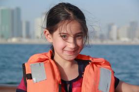 Cute Girl on Sea coast