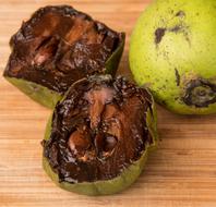 Rotten fruit on the table