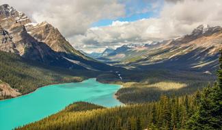 Mountains Clouds Peta Lake