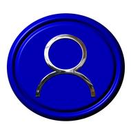 icon button 3d internet web