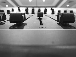 Audio Board Sound Black And white