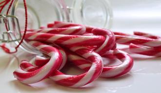 sugar colored lollipops