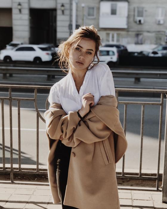 photo of girl styled on street