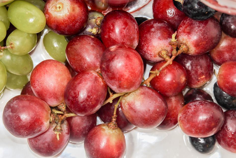 red sweet grapes
