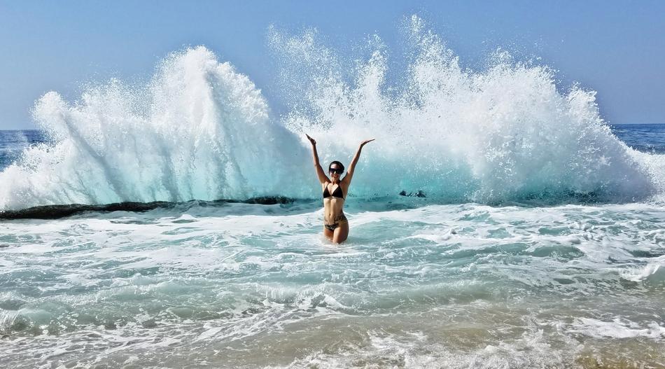 bikini beach ocean girl water