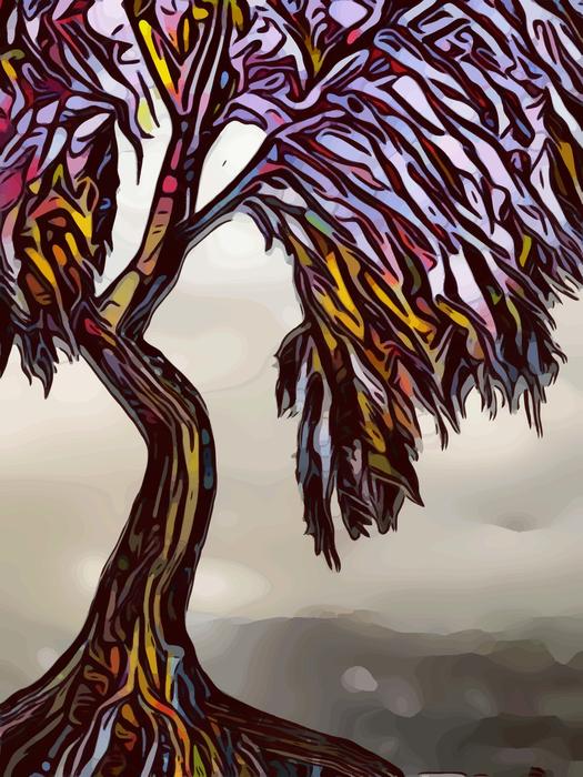 tree drawing abstract conceptual