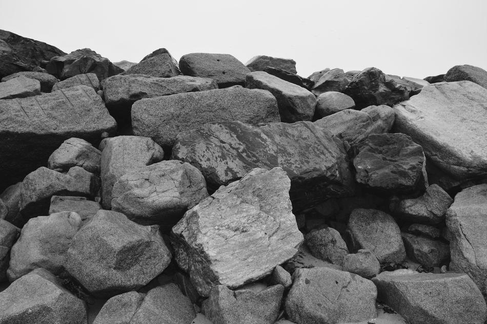 Pebbles Photo Black White