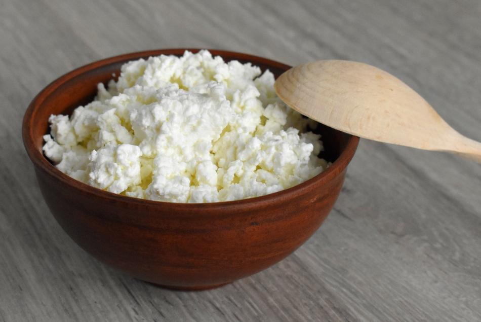 plate of sweet cottage cheese
