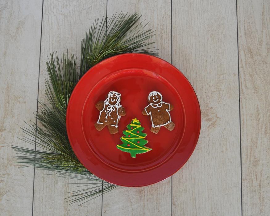 funny gingerbread on a plate