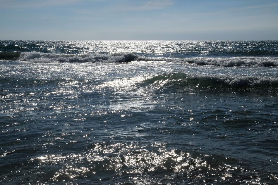 seascape blue under the sun