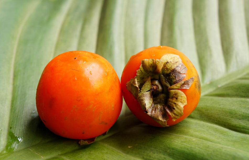 healthy fruit on a green background
