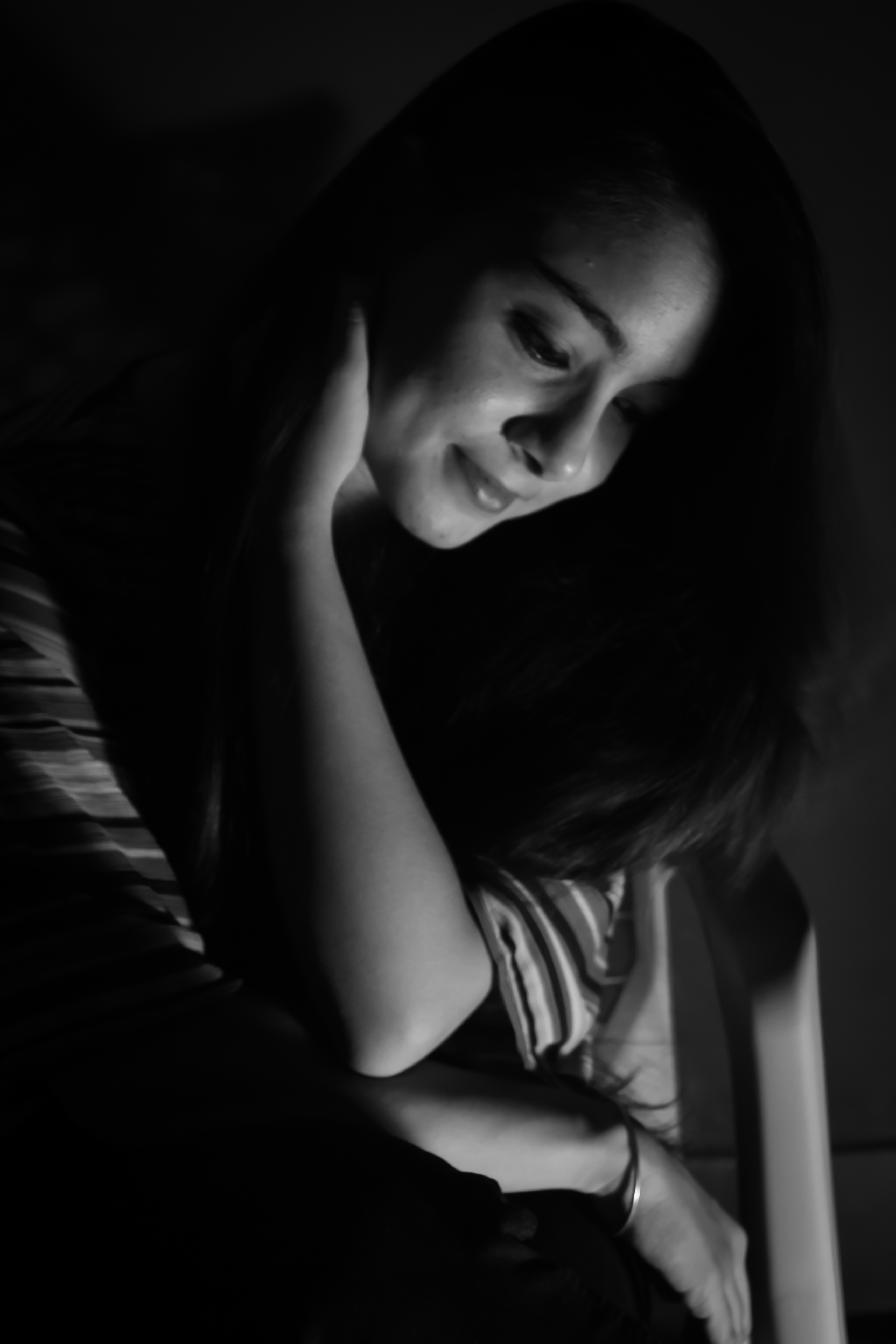 Black Dark room girl free image download