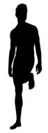 silhouette casual male