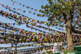 flags tree decorations