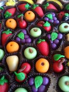 colored delicious sweets