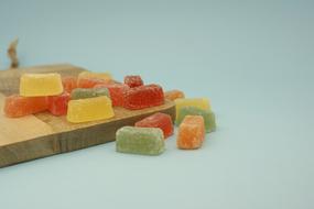 sugar lollipops on the table