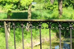 Bridge Handrail Metal At The Court