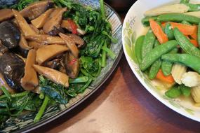 pickled mushrooms dish