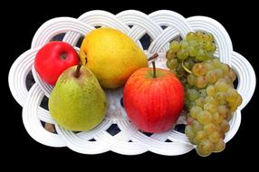 delicious fresh sweet fruit in a basket