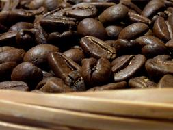 aromatic coffee in a box