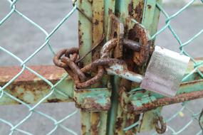 Iron Fence Rusty